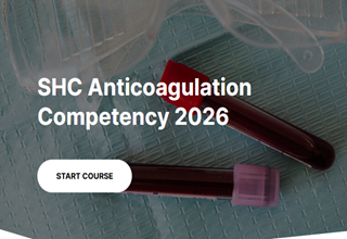 SHC Pharmacy Anticoagulation Competency 2026 Banner